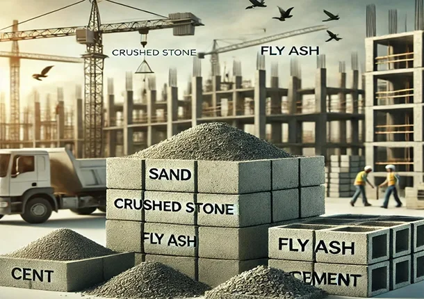 Gạch bê tông được làm bằng vật liệu gì?